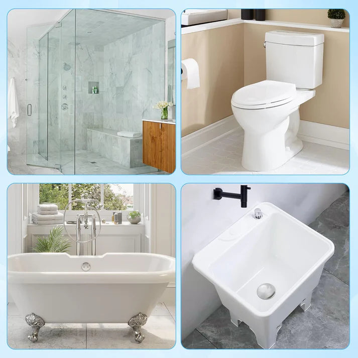 🚽Disposable Toilet Brush Set -with Built-In Cleaner & 60Refills🚽